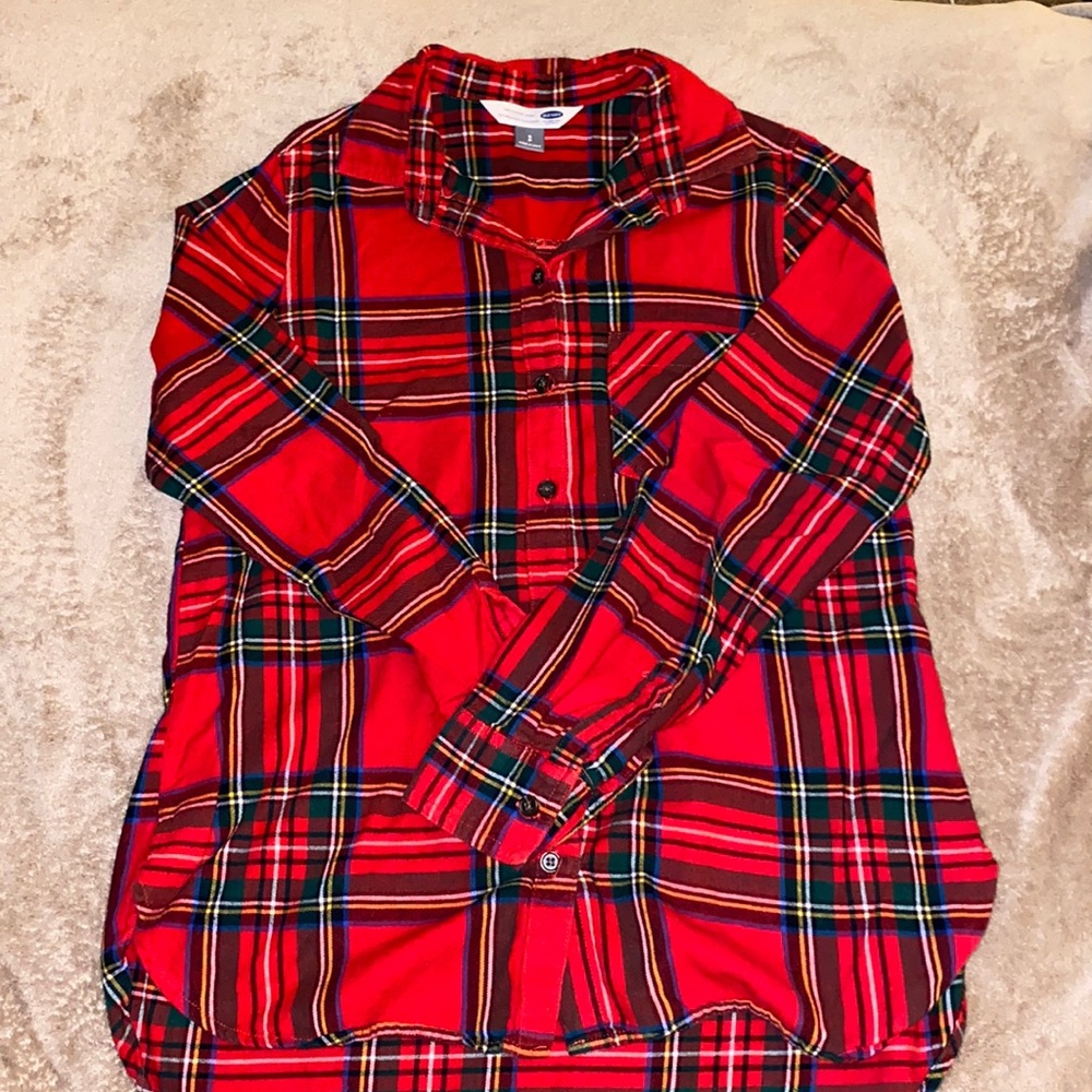 Old Navy Flannel - Red Multi-Color - Women’s S